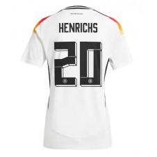 Tyskland Benjamin Henrichs #20 Hjemmedrakt Kvinner EM 2024 Kortermet